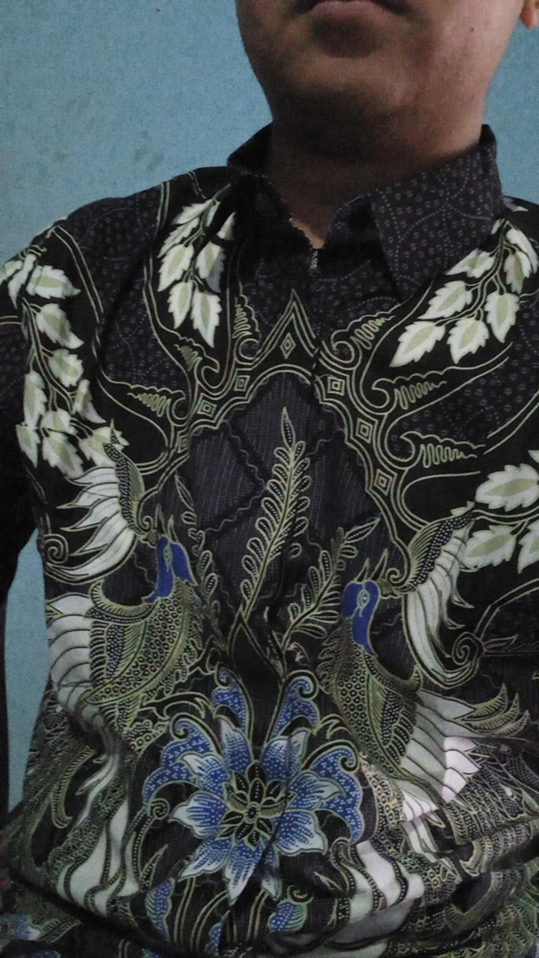 Aksa Reynand Maureen Hem Panjang Batik