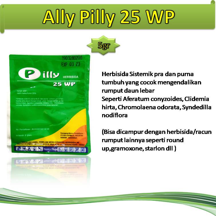 Jual Racun Rumput Herbisida Ally Pilly 5gr | Shopee Indonesia