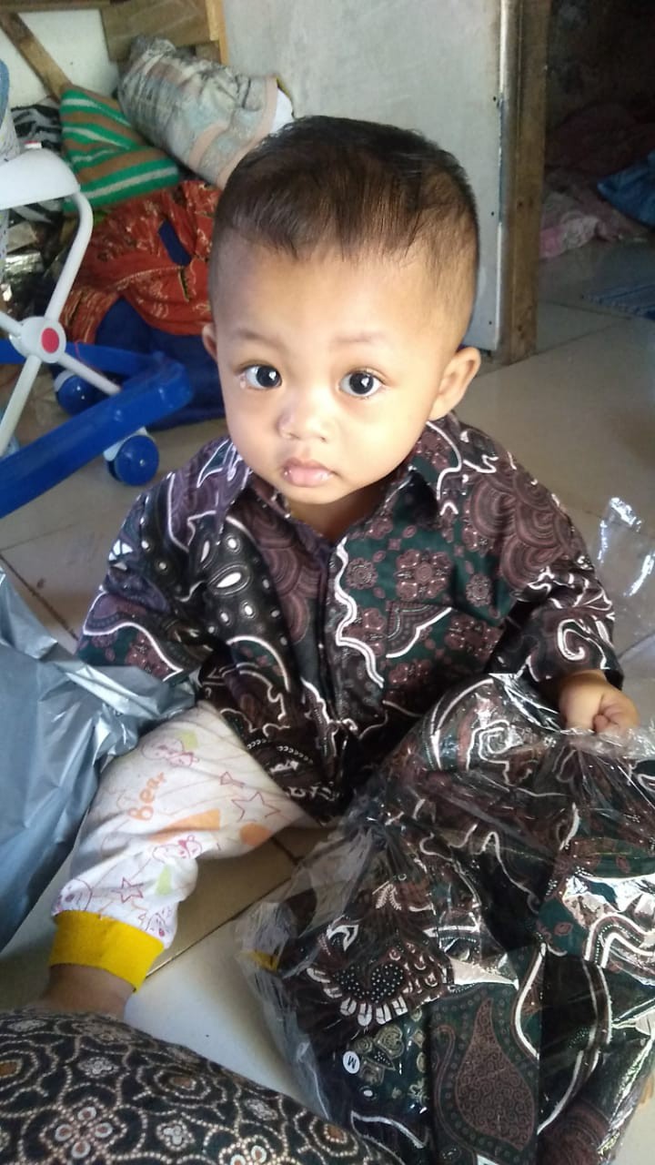 Batik Couple Keluarga Sania Ruffle Ori Ndoro Jowi Dnt Kawong