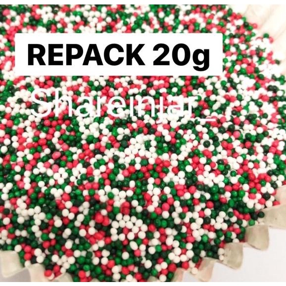 

✸ Sprinkle Trimit Jingle Mix Xmas Chirstmas Edible Bisa Dimakan ✦