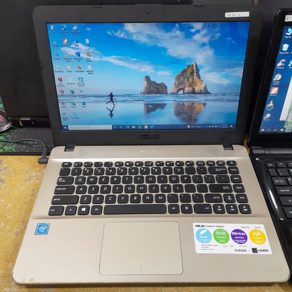 LAPTOP LEPTOP SECOND SEKEN BEKAS berkwalitas Bagus Mulus 2jutaan 2 jutaan  ASUS X441S INTEL CELERON HDD 500GB TERMURAH BERGARANSI