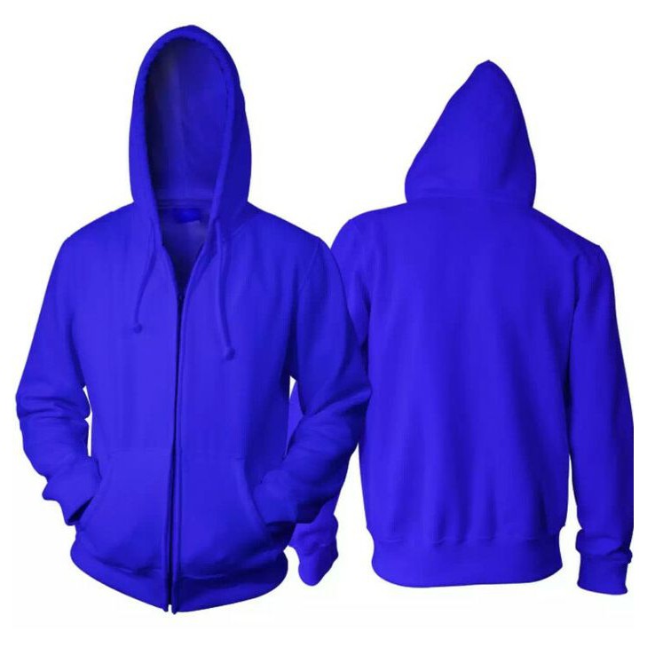 ( COD ) JAKET HOODIE POLOS ZIPPER SWEATER HOODIE POLOS ZIPPER JAKET HOODIE POLOS ZIPPER ABU MUDA-BIRU ZIPPER