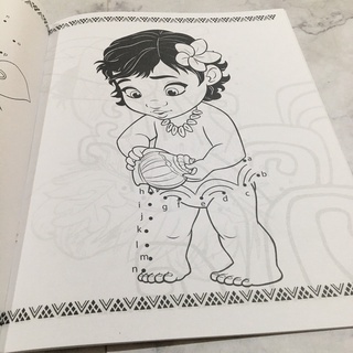 Jual Dot to dot huruf disney moana menghubungkan titik menggambar ...