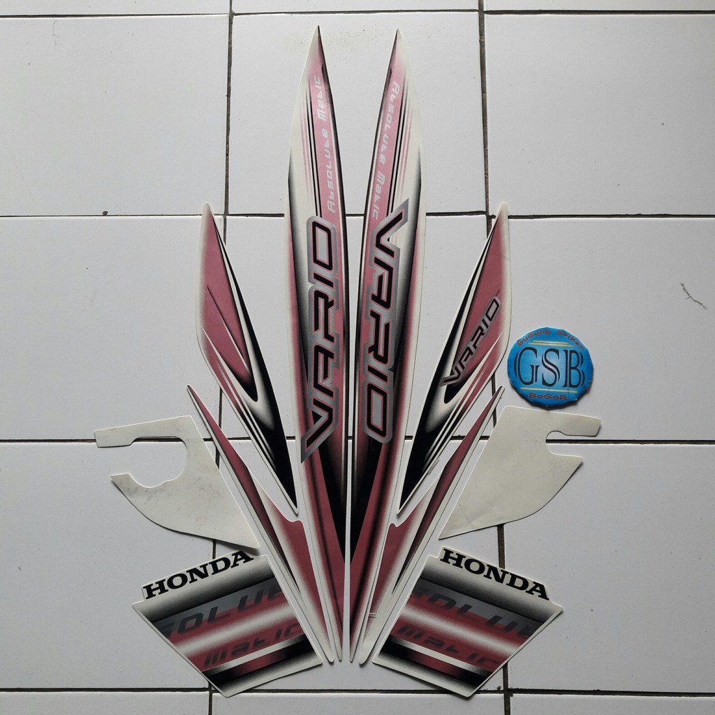 sticker motor vario cw 110 2008 putih-pink