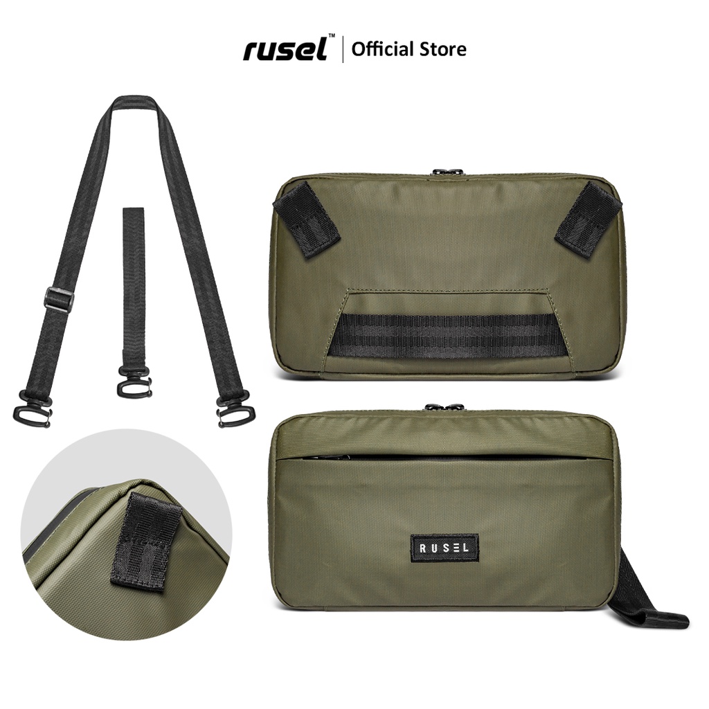 HEYRUS RUSEL I Handbag Aruna Lite Army I Handbag Pria I Clutch bag pria