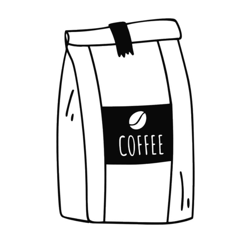 A Pack of Coffee Cutting Sticker KEREN