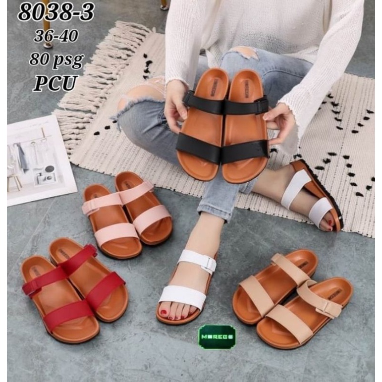 [SJ] sandal wanita empuk anti slip morego 8038 slop 2ban