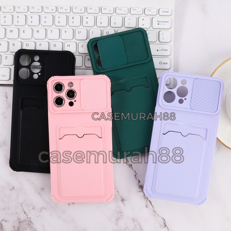 Gravity Plastic Soft Case Macaron Slide Camera + Slot Card Holder Infinix Hot 10S/ Hot 10/Hot 10