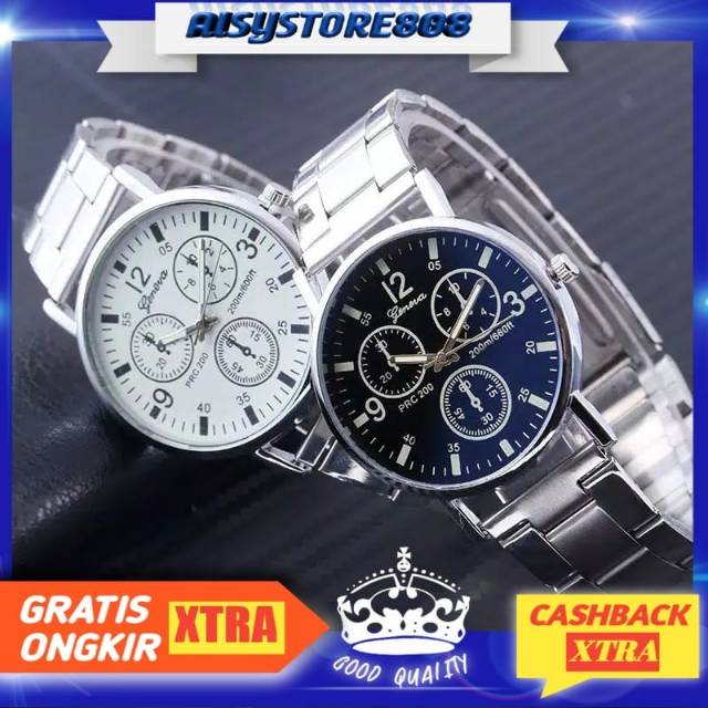 PROMO J-998 Jam Tangan Pria McyKcy Business Korea Tali Besi