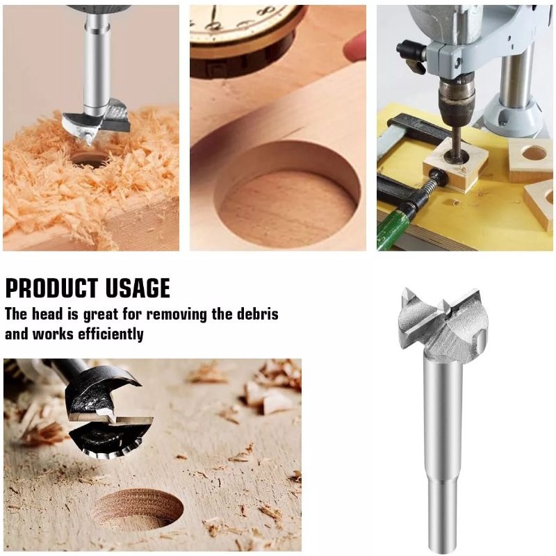 Mata Bor Pelubang Kayu Engsel Kabinet Wood Forstner Drill Bit 15-35mm