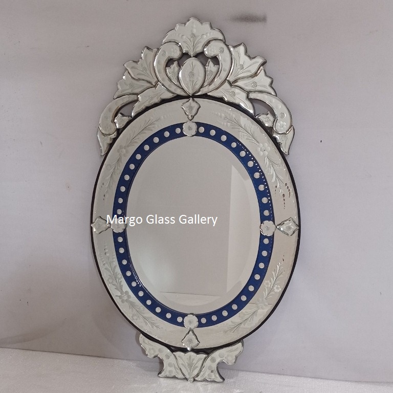 Cermin Dinding Oval Dekorasi Dinding Ruang Tamu