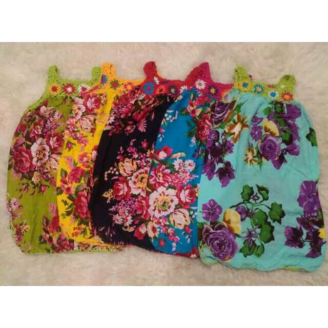 Dress daster baju Bali rajut anak bayi cewek girl 0 1 2 3 4 5 6 7 8 9 tahun