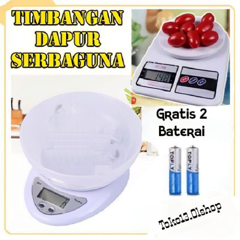 Timbangan Digital Serbaguna Dapur / Kue/SF400/B05⭐ Toko13 ⭐