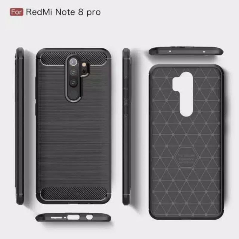 Case Redmi Note 8 Pro Ipaky Fiber Carbon Ultimatte