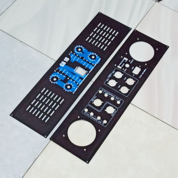 Plat Panel Depan Belakang Power Amplifier Stereo CA18
