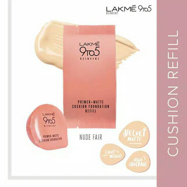 Lakme 9to5 Cushion Foundation - 01 Nude Fair (REFILL)