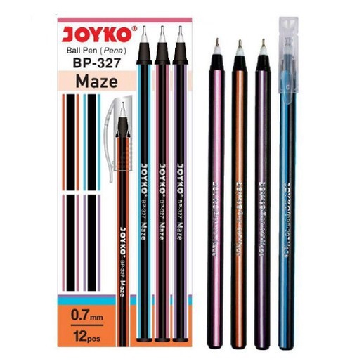 

Terlaris Alat Tulis Pulpen Joyko Maze 0.7mm BP-327 Murah