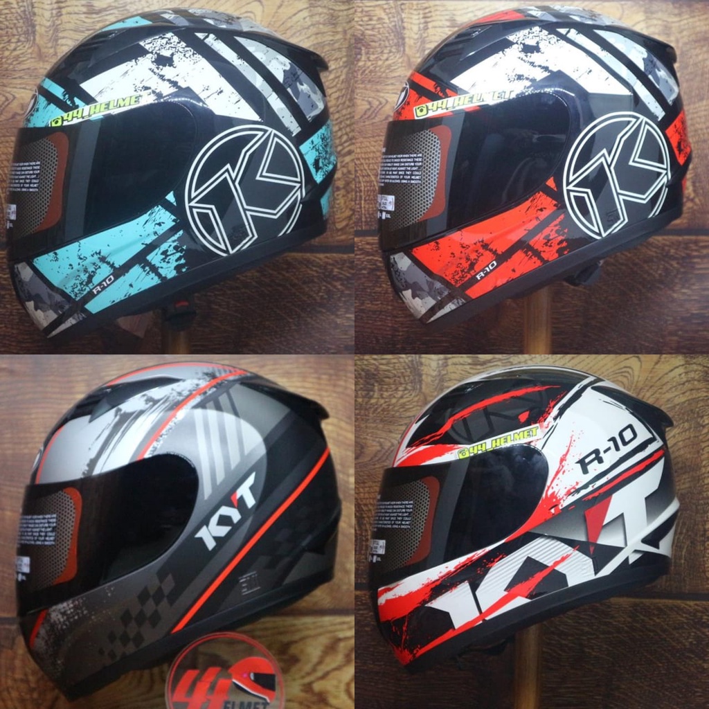 KYT R10 MOTIF helm motor helm kyt helm r10 helm full face helm harian
