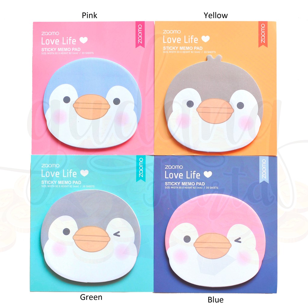 Sticky Notes Penguin Lucu Memo Unik Note GH 301293