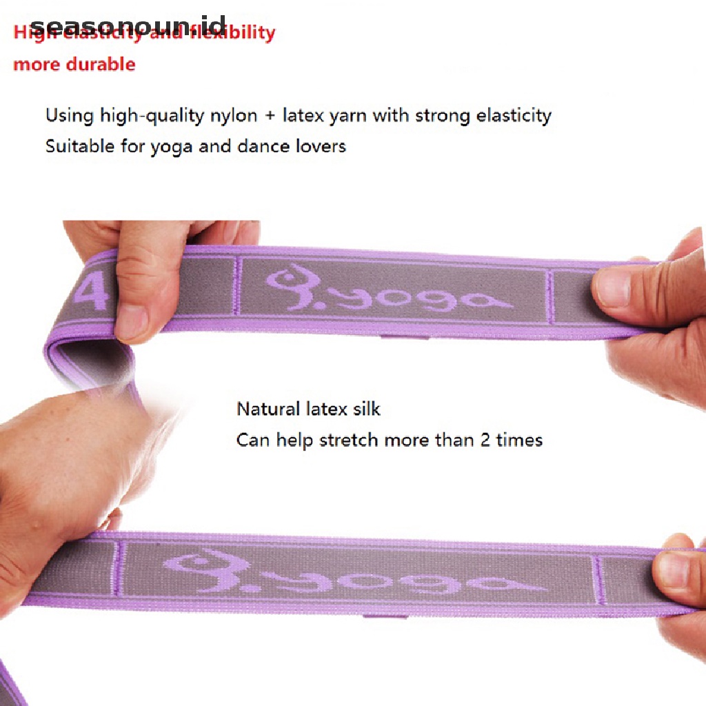 (seasonoun) Resistance Band Elastis Untuk Latihan Senam Latin / Yoga