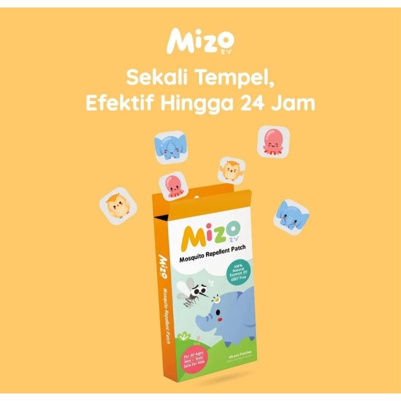 MIZO Mosquito Repellent Patch Sticker isi 24pcs Stiker Anti Nyamuk