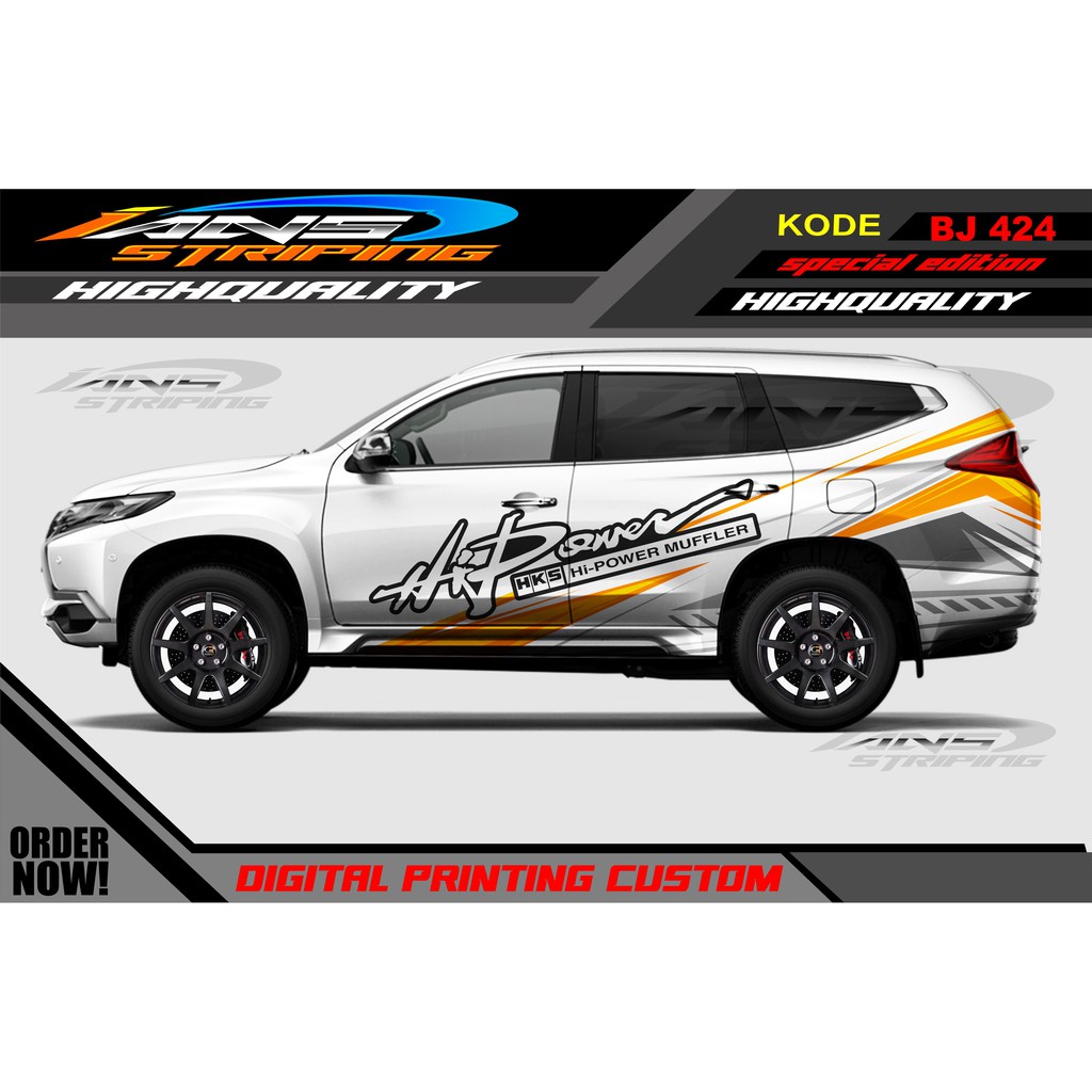 DECAL STICKER MOBIL PAJERO , FORTUNER / STIKER PAJERO / STIKER FOERTUNER