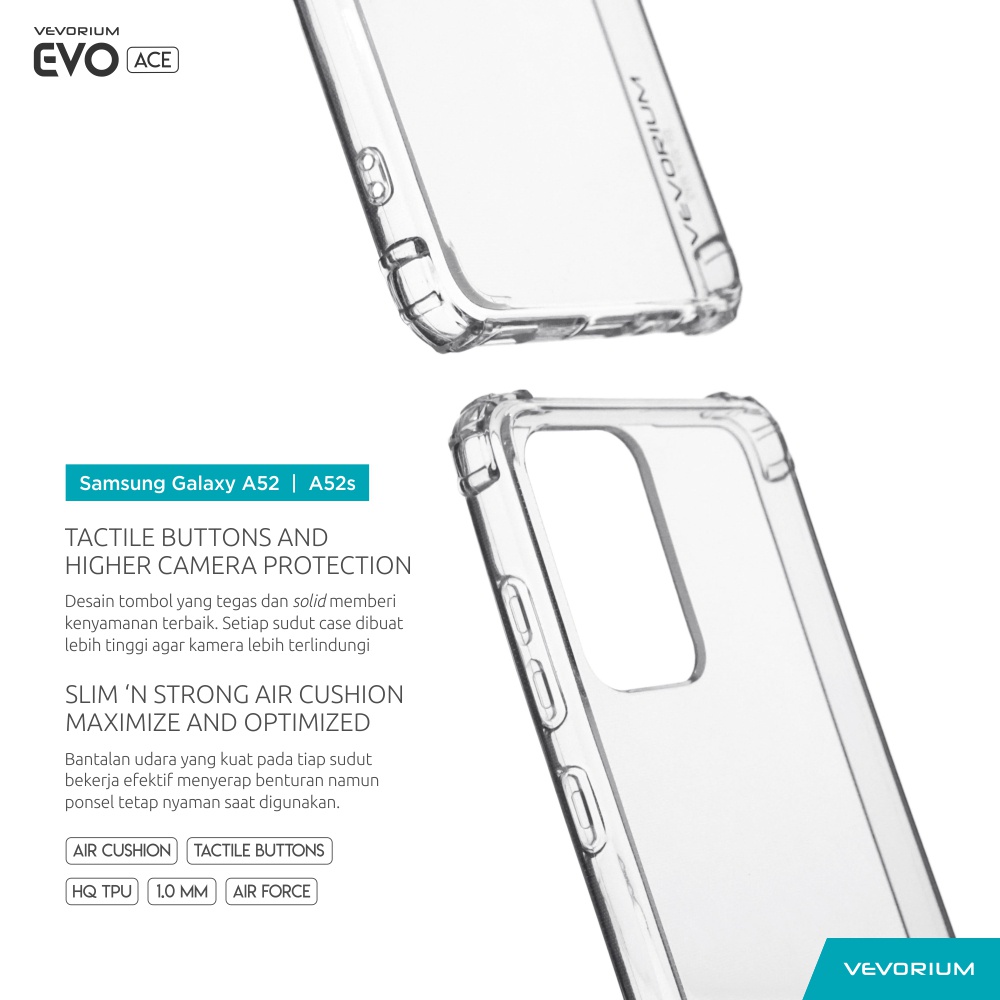 VEVORIUM EVO ACE Samsung Galaxy A52 5G atau A52s 5G Softcase Soft Case