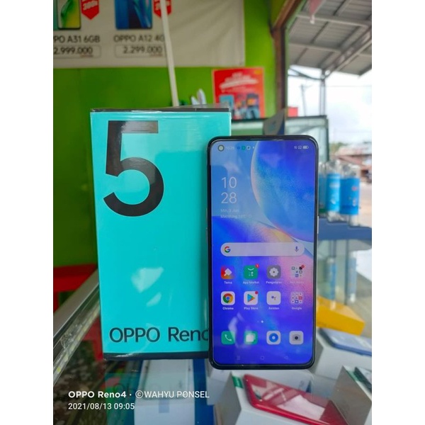 oppo reno 5 8/128 second original 100%