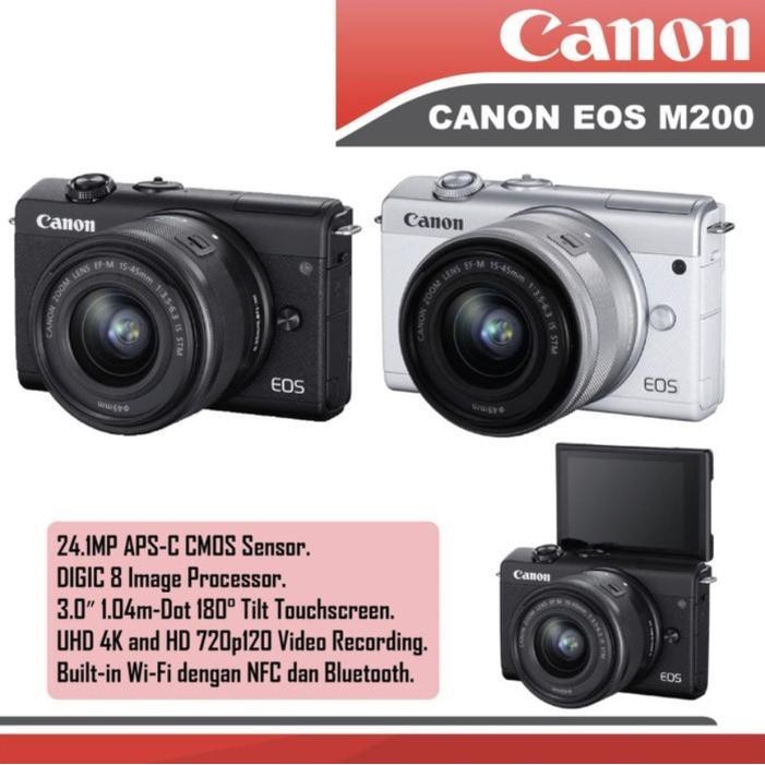 "KD" Canon M200 15-45MM Is Stm Kamera Mirrorless