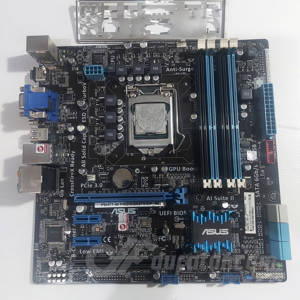 Motherboard Asus P8H77 Dan Processor I7 3770