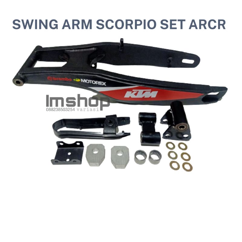SWING ARM SCORPIO MODEL KTM PNP SCORPIO  SET ARCR PAKET KOMPLIT