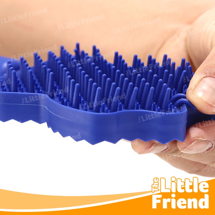 Sikat Sisir Pemijat Mandi Silicone Anjing Kucing Pet Bath Brush 3 in 1 Hair Removal