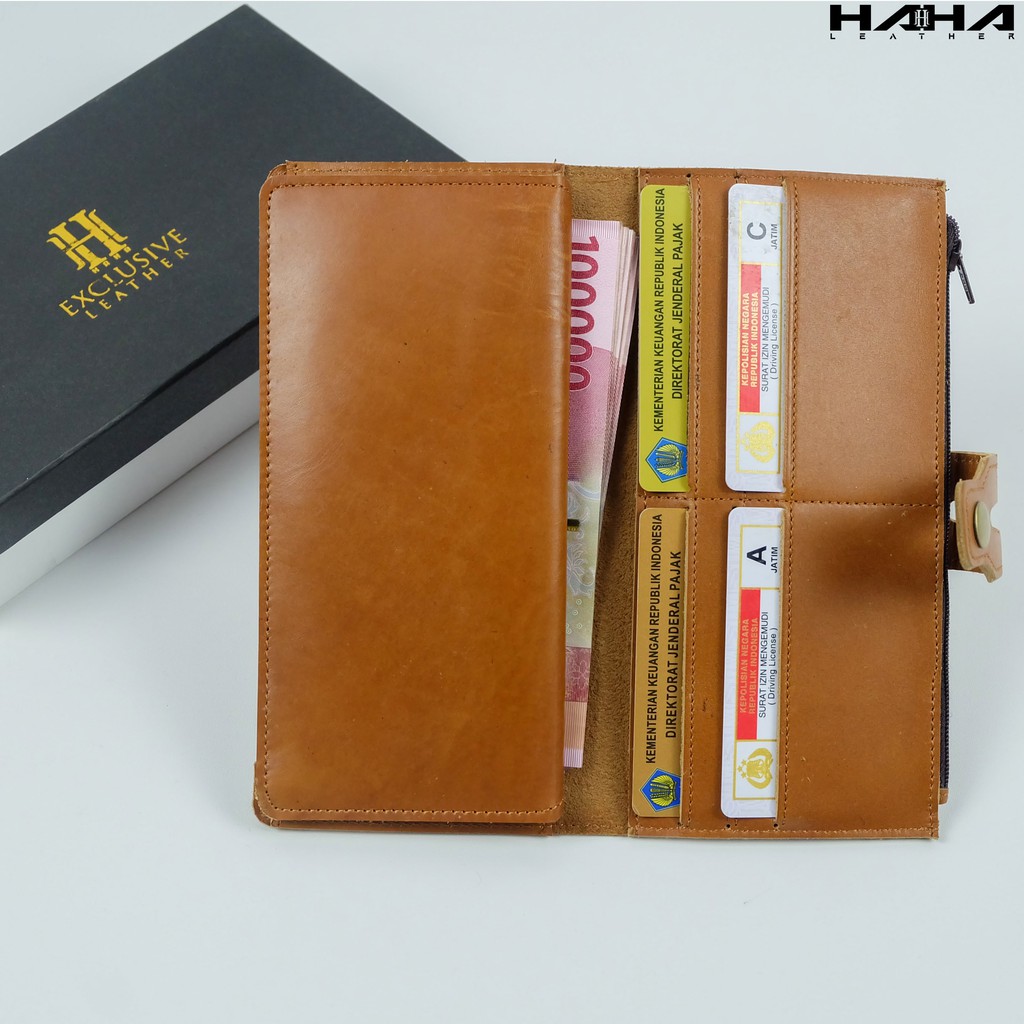 Dompet Panjang Wanita ZYTA Dompet Lipat Perempuan Cewek Bahan Kulit Asli - Originale Leather Wallet