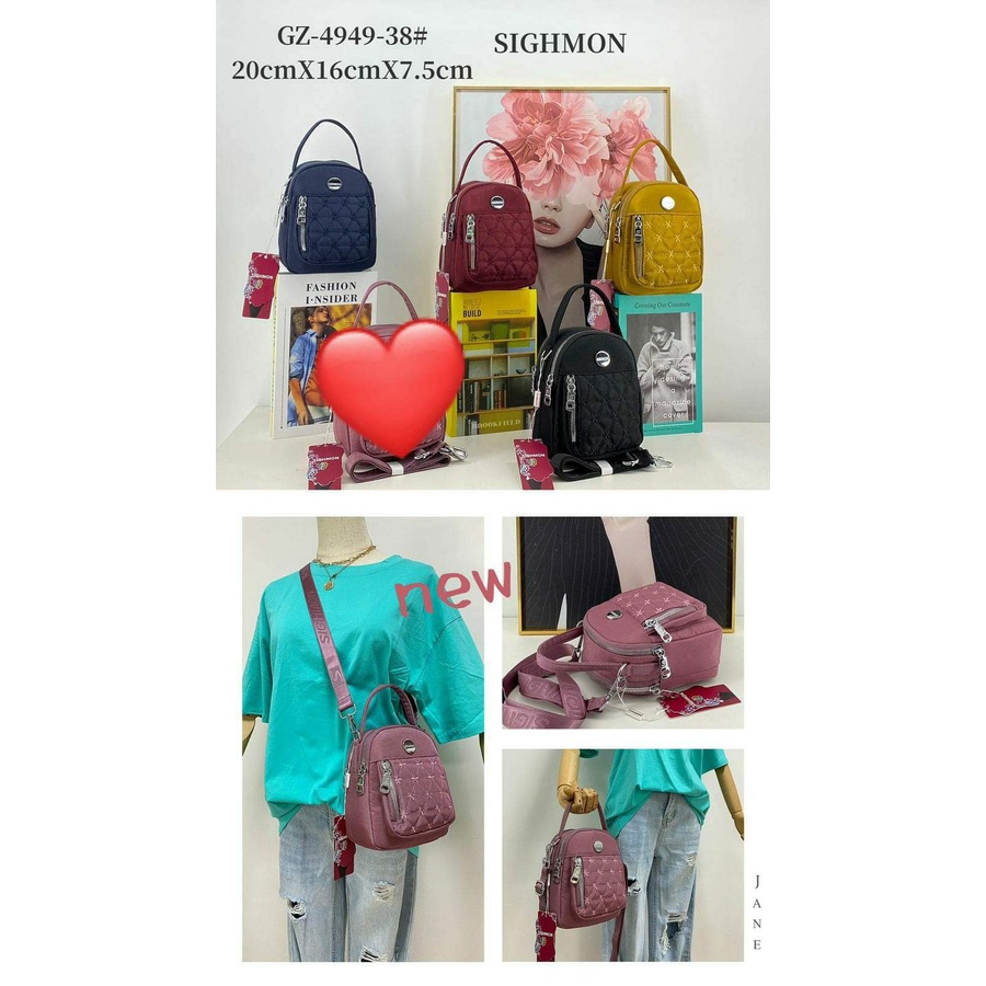 Tas Selempang Sighmon 4949-38 size 20x16 cm. Tas Wanita Tas Slempang Wanita Import Tas Sighmon ORI BEST SELLER.!!! Tas selempang wanita Murah.