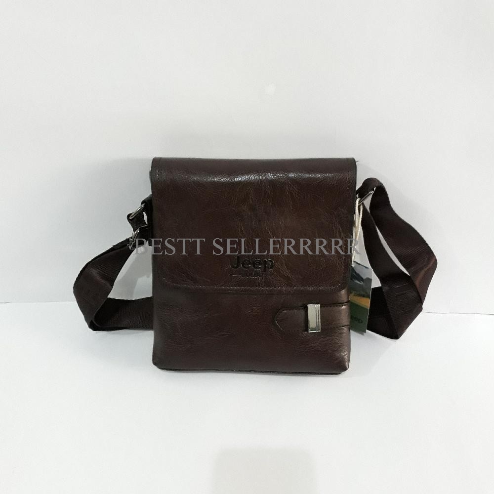 Tas Selempang Kulit Jeep Cowok Pria Keren Size S Good Productt