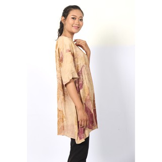 Kaine Ecoprint  Baju  Blouse Wanita Shopee Indonesia