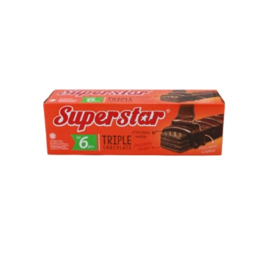 

Superstar Wafer Triple Chocolate 6X15g