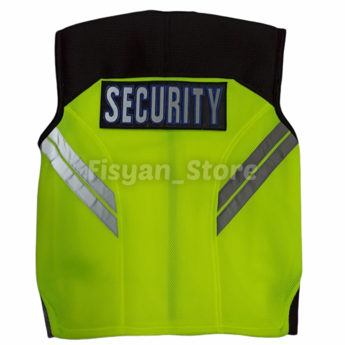 Rompi Security | Rompi Satpam | Rompi Polisi Double Mesh Terbaru