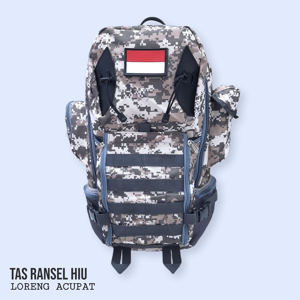 Tas punggung/Ransel Tactical Hiu Tan/Krem/Hitam/Hijau/Loreng Cordura