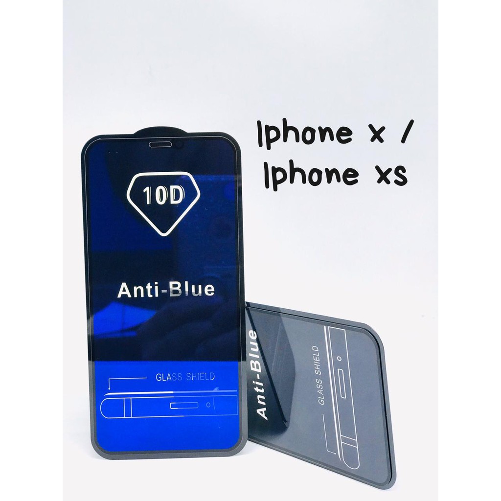 (1SET 10PCS )Tempered Glass Blue Full Anti Gores Radiasi 10D Melindungi Mata Iphone 6 Iphone 7 Iphone 7 Plus Iphone 8 Iphone 8 Plus Iphone X / Xs Iphone XR Iphone XsMax Iphone 11 Iphone 11 Pro Iphone 11 Promax Iphone 12 Mini 5.4 Iphone 12 6.1