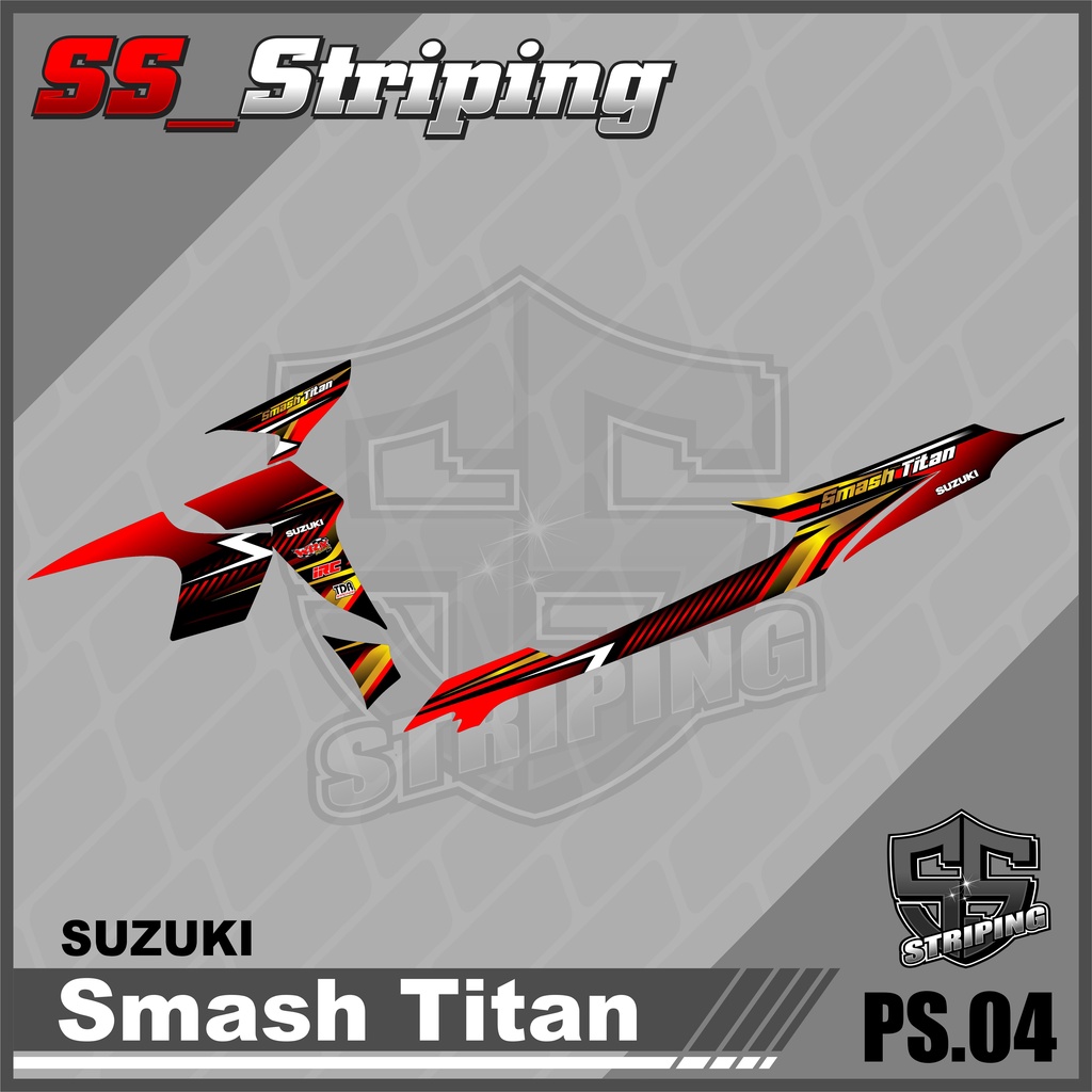 Sticker Striping List Variasi Smash Titan - Striping Smash Titan. PS.004