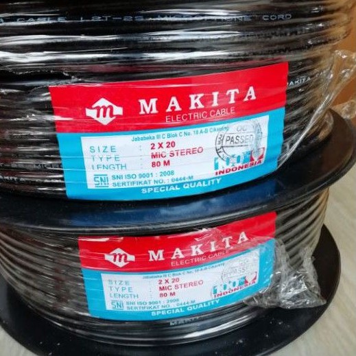 KABEL MIC MAKITA STEREO 2X20 METERAN