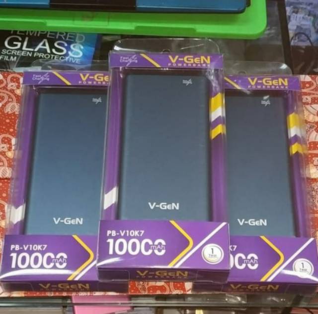 powerbank V-GEN platinum V10K7 fast charging 10000mah power bank vgen