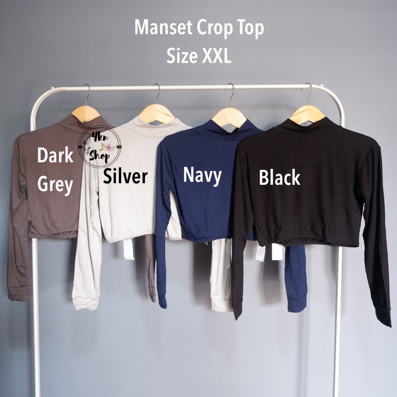 Manset Crop Top Bahan Rayon size XXL