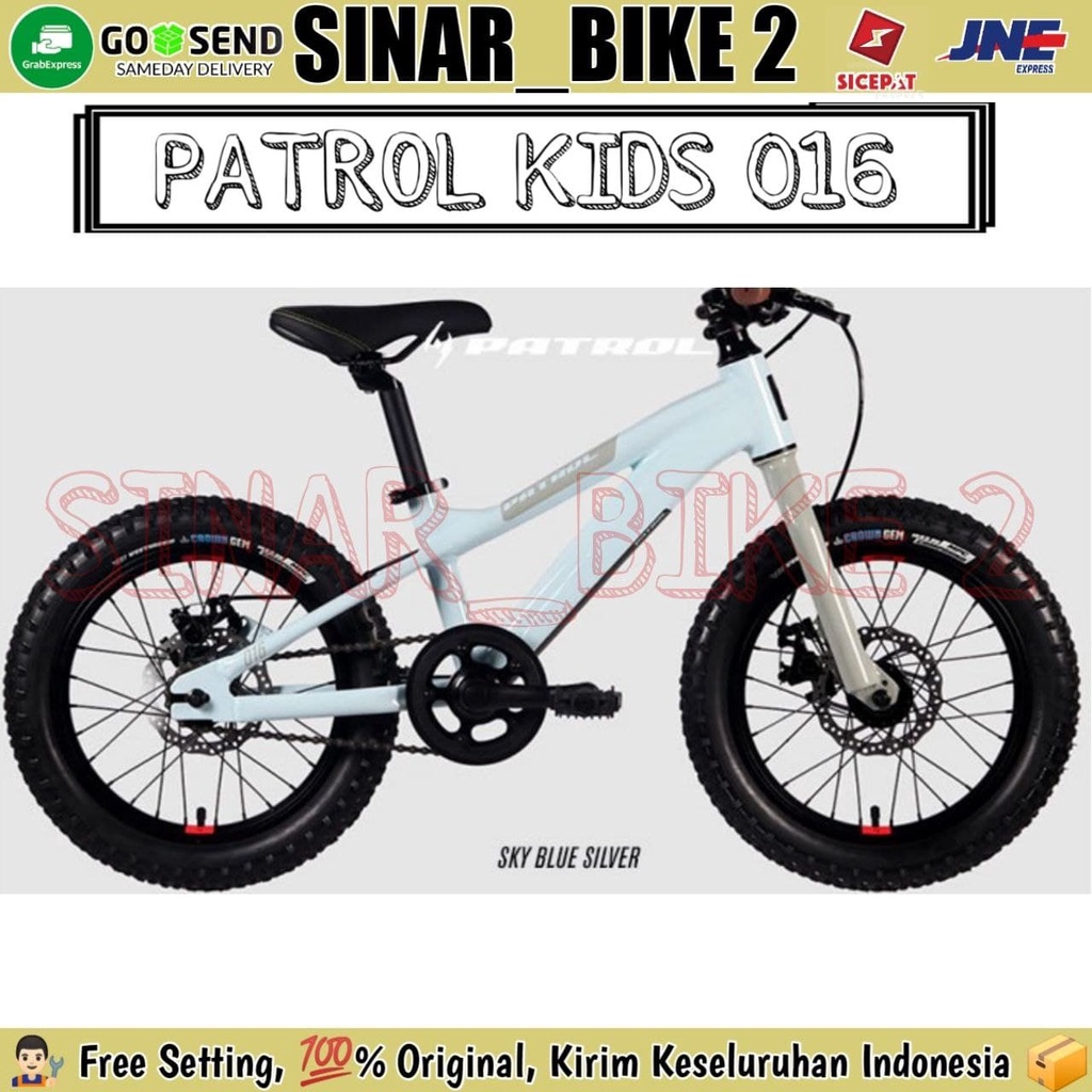 Sepeda Gunung Anak 16 Inch MTB PATROL KIDS 016 Alloy Discbrake