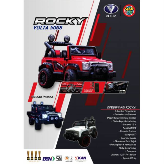 Mobil aki SHP VOLTA 5008 ROCKY with smart control