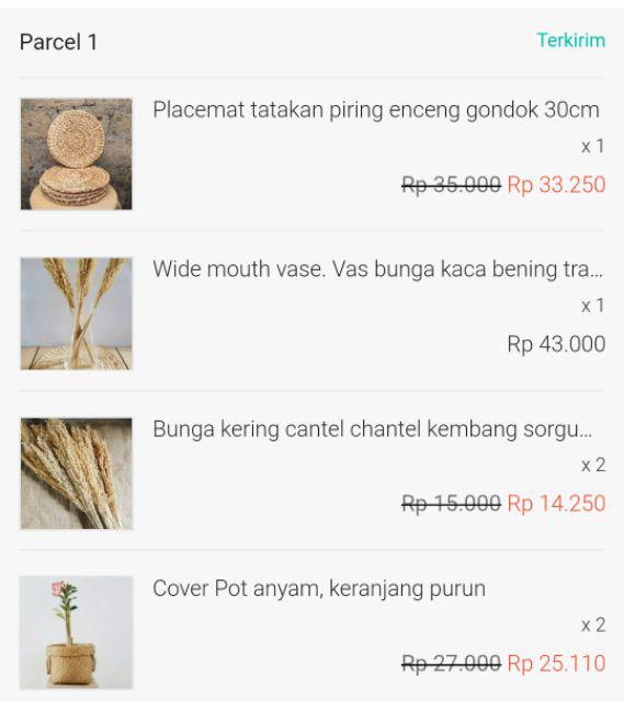 Bondan Placemat. Tatakan Piring Enceng Gondok