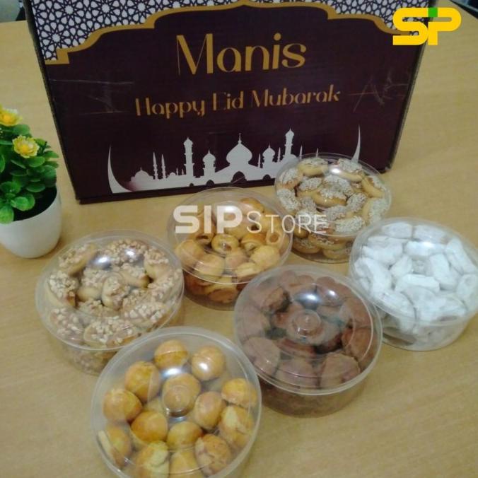 

Paket Kue Kering Lebaran Isi 6 Toples / Parcel Kue Lebaran / Kue Manis Charityystore