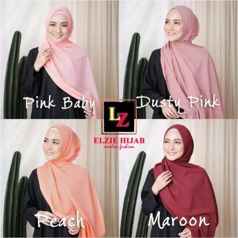 ELZIE HIJAB | 200 X 75 PASHMINA DIAMOND JUMBO