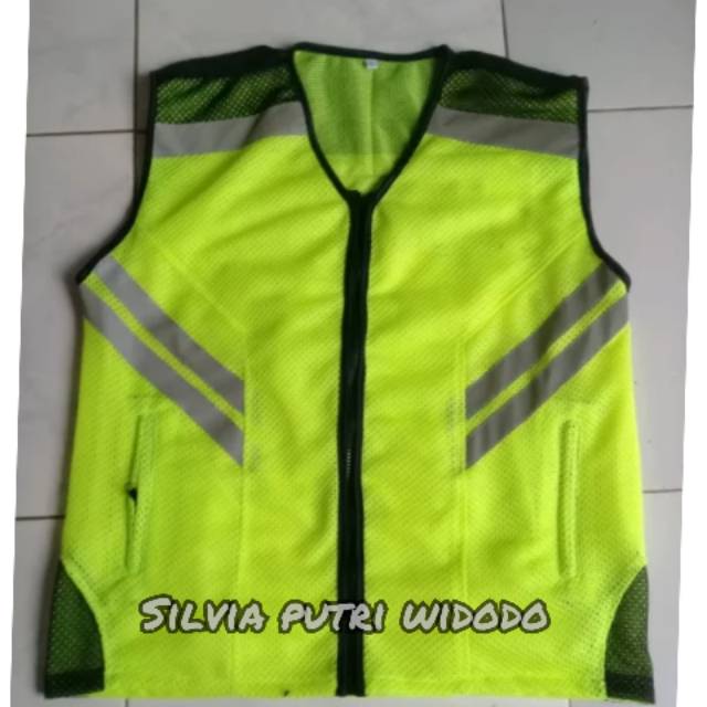 Rompi security satpam pertambangan logo bordir